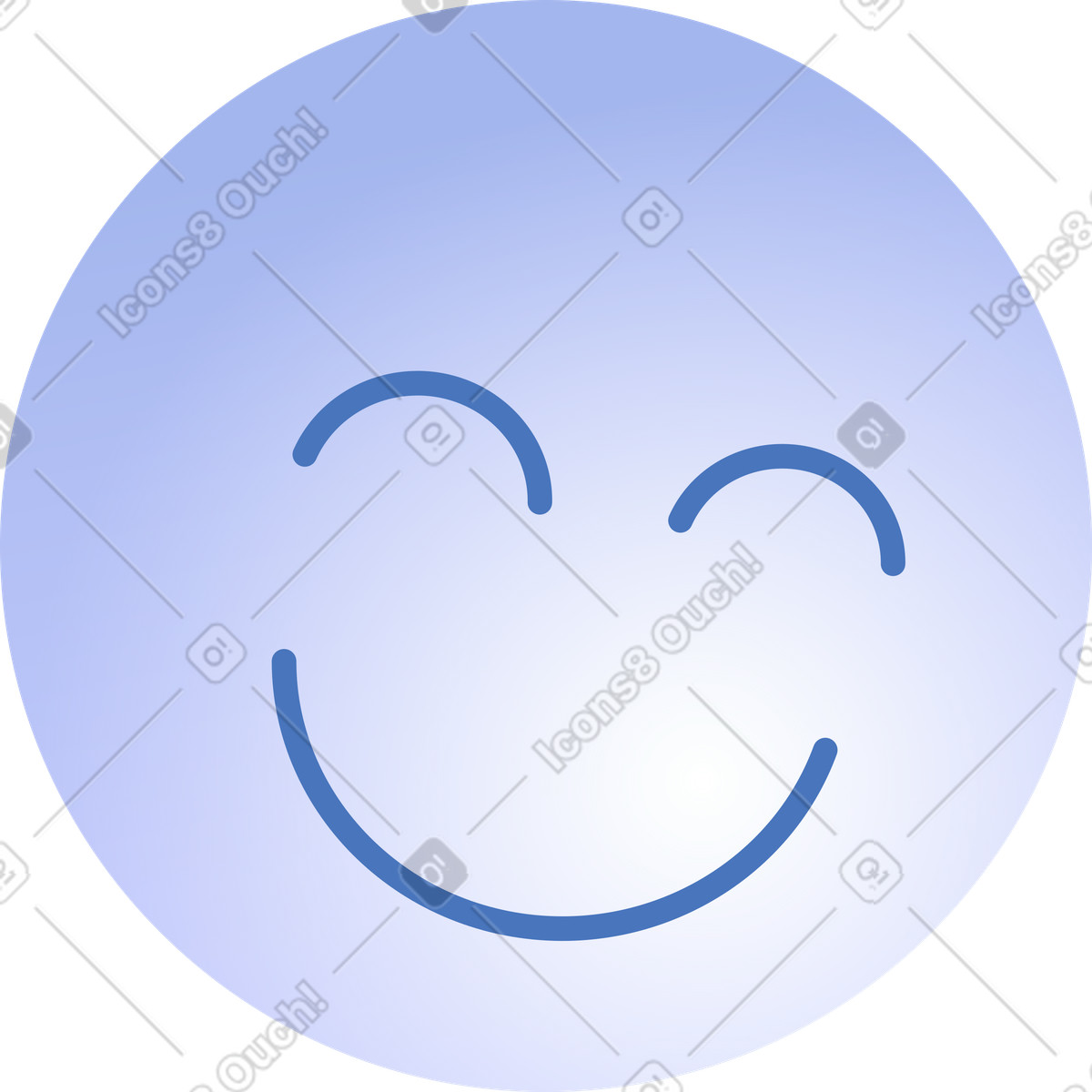 Happiness joyful smiley face emoticon representing positivity and optimism illustrazione in stile Quantum scarica in PNG, SVG
