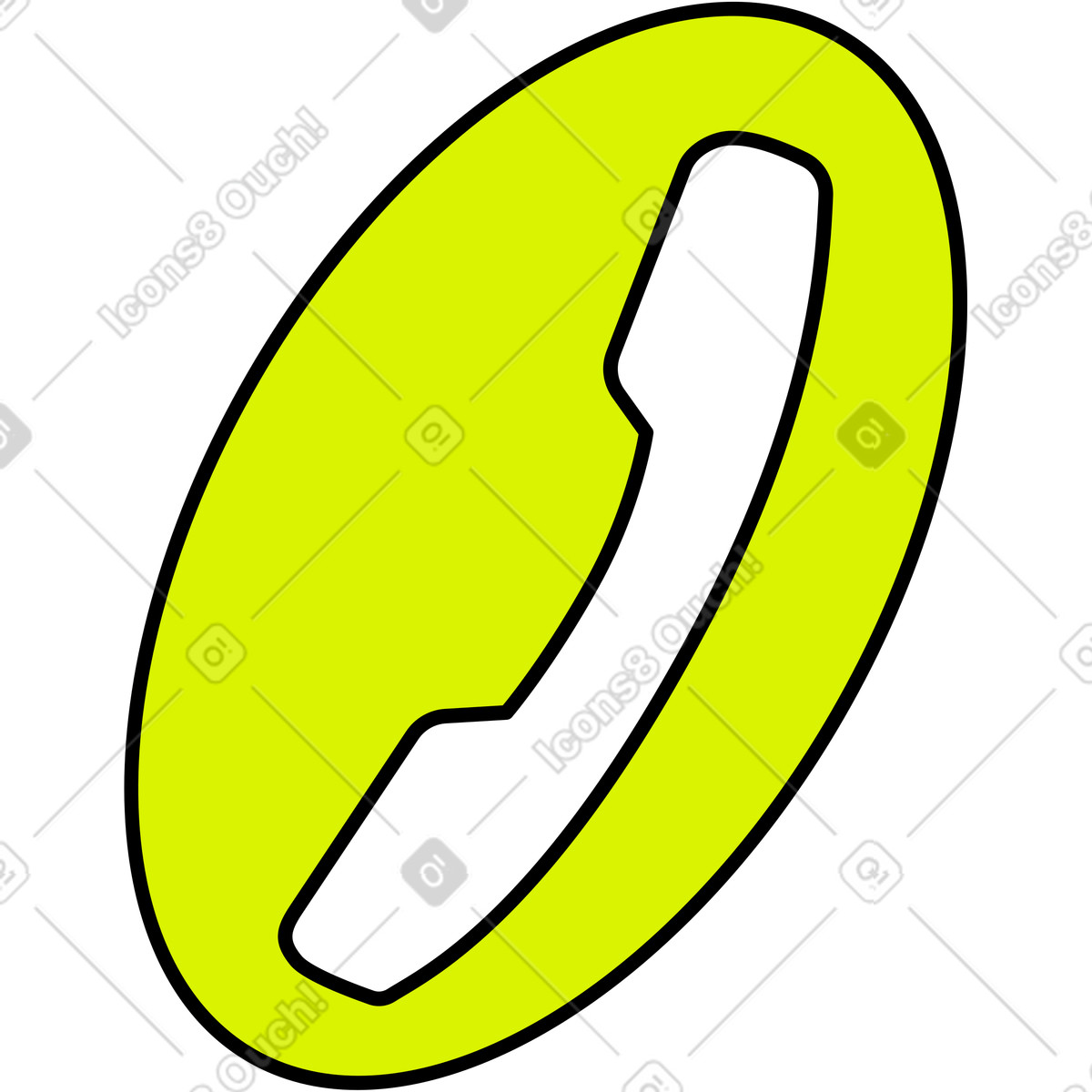 Ilustración Icono de auricular en estilo Isometric a descargar en PNG y SVG