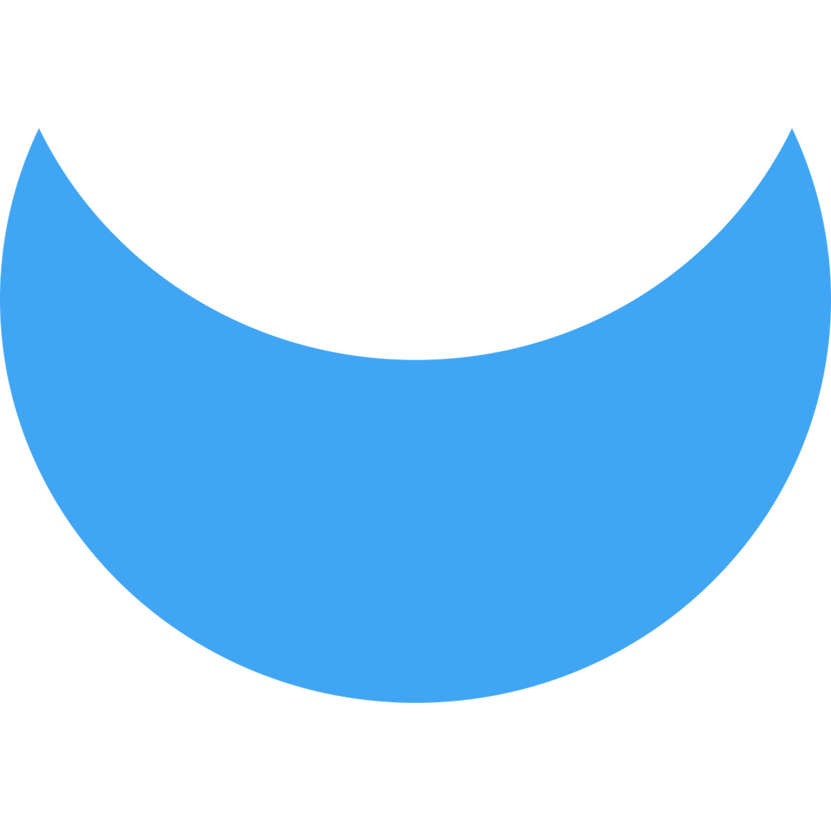 Illustration Crescent blue dans le style Fogg à télécharger aux formats PNG, SVG