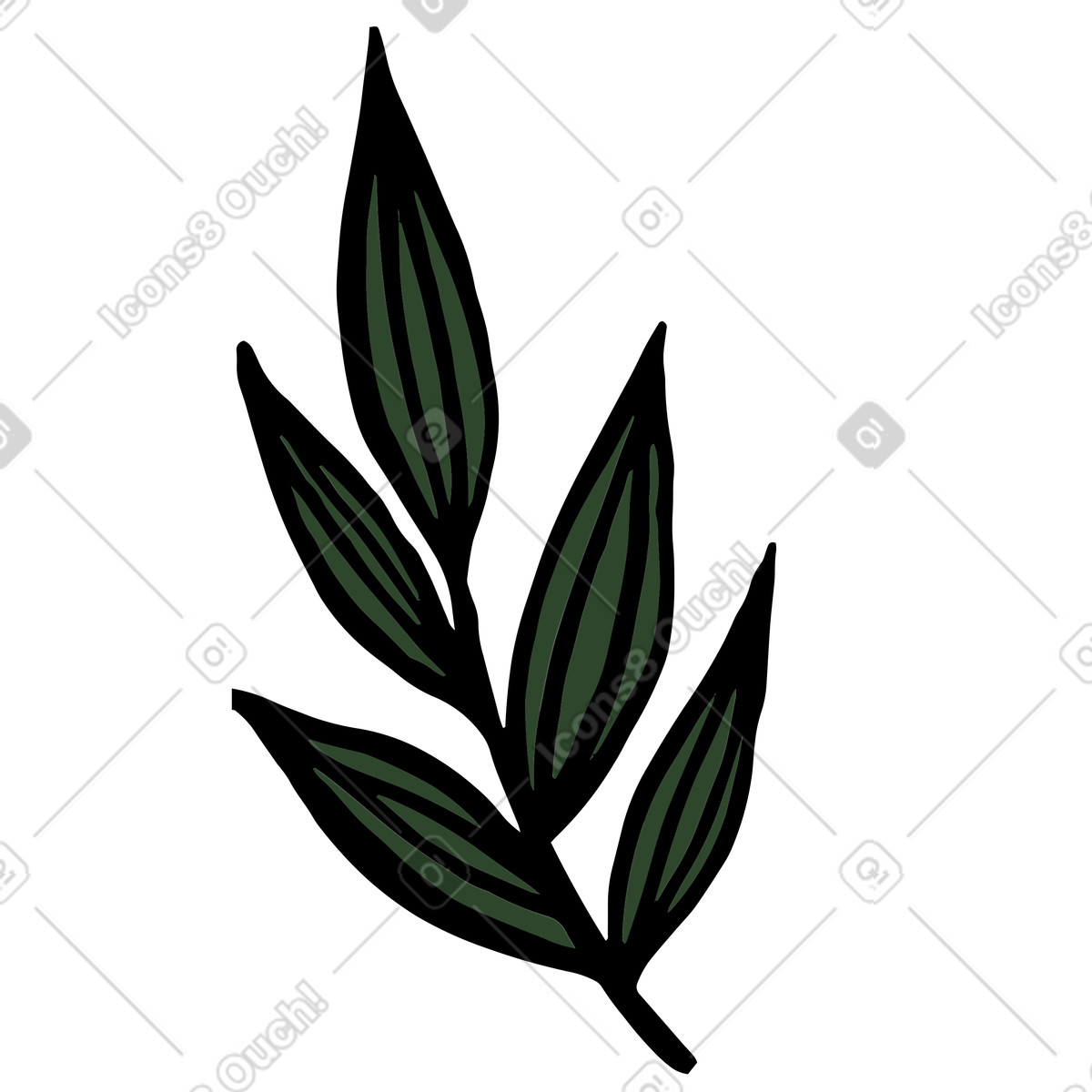 Ilustración Planta en estilo Scandi a descargar en PNG y SVG