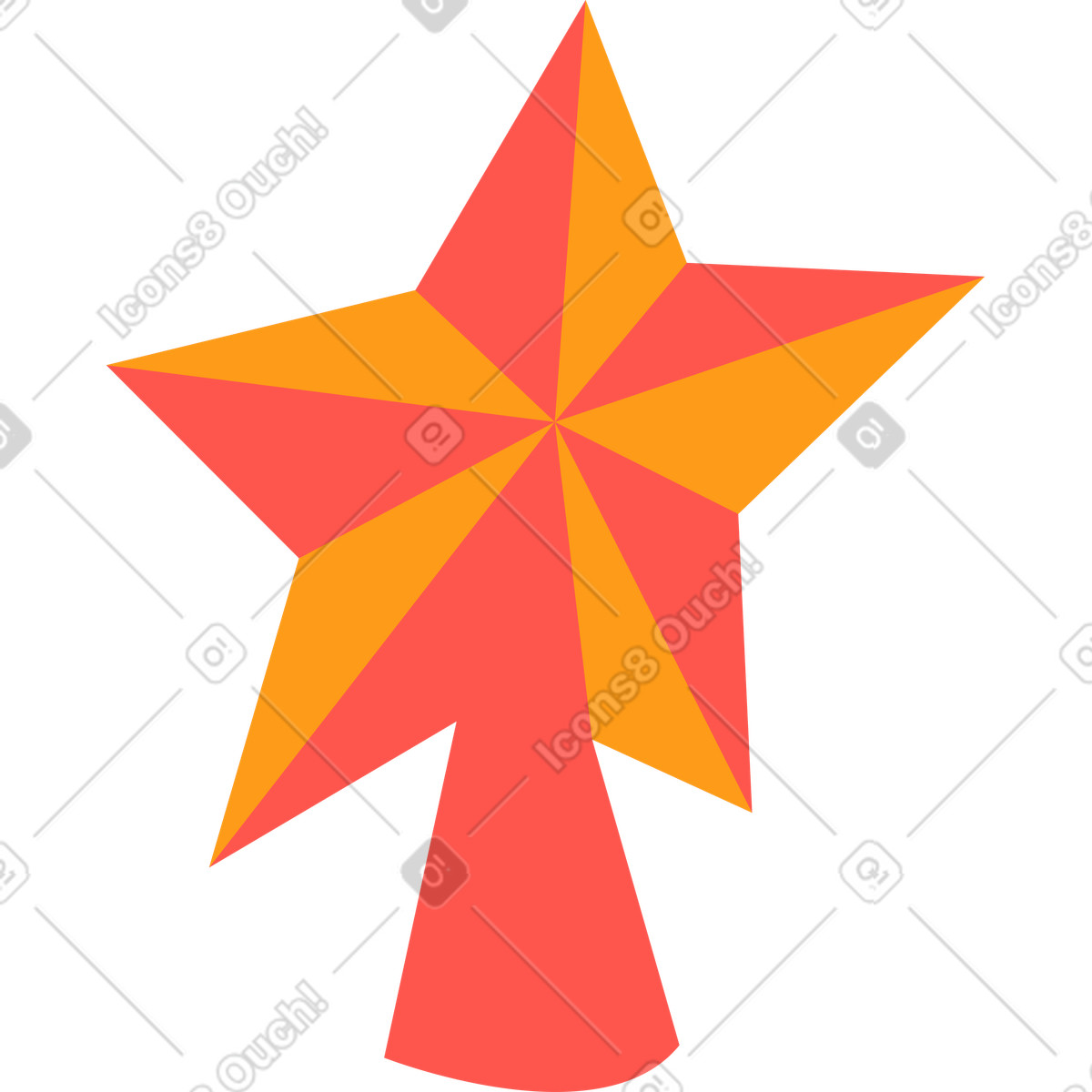 Spielzeugstern-Illustration im Kingdom-Stil als Download in PNG, SVG