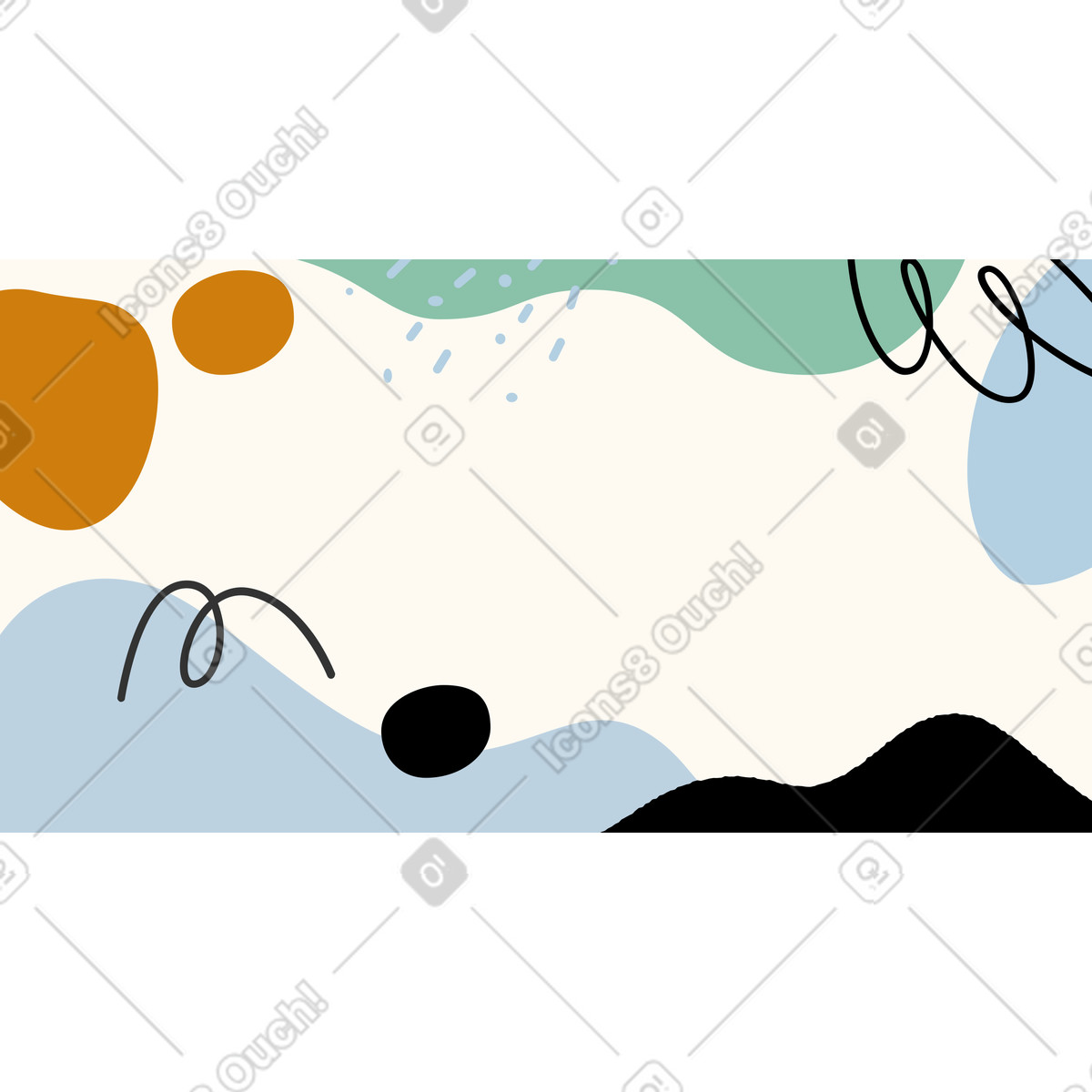 Sfondo astratto in colori pastello illustrazione stile Experimental scarica PNG, SVG