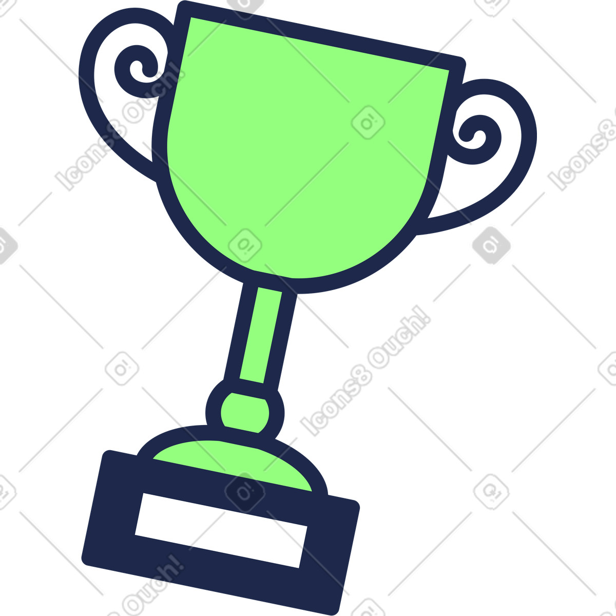 Illustration Coupe des gagnants dans le style Outline à télécharger aux formats PNG, SVG