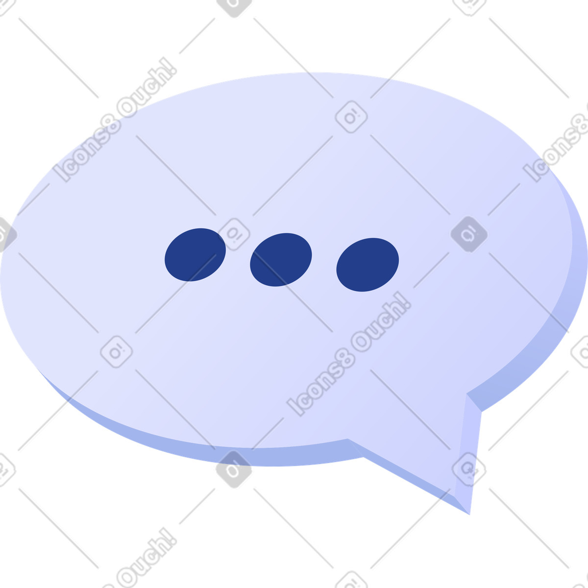 Quantum スタイルの ふきだし のイラストをPNG、SVG形式でダウンロード