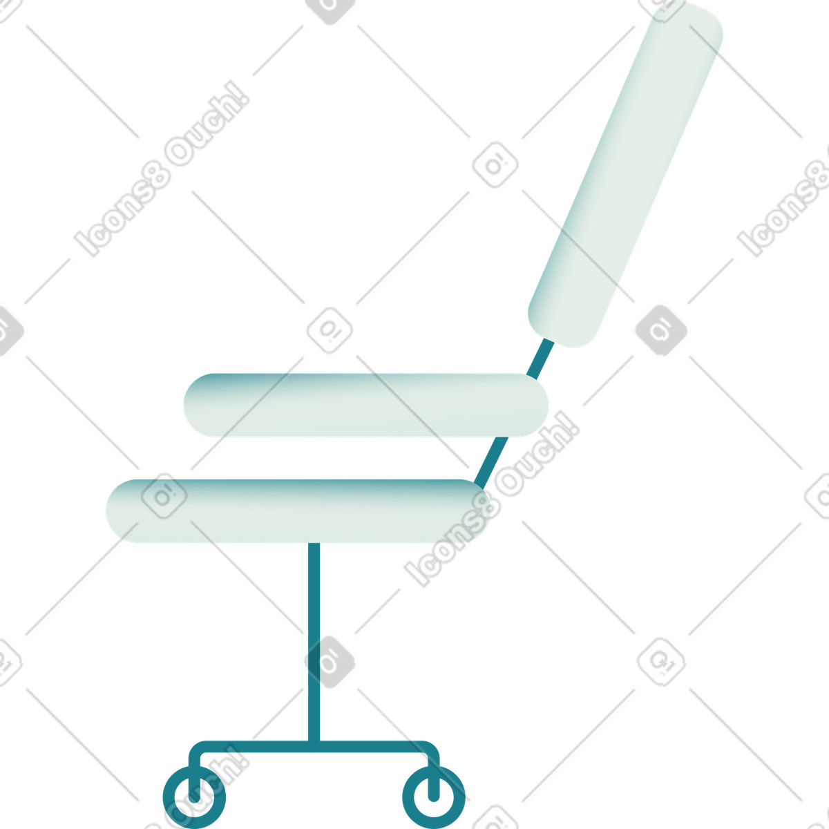 Illustration Chaise d'ordinateur dans le style Beam à télécharger aux formats PNG, SVG