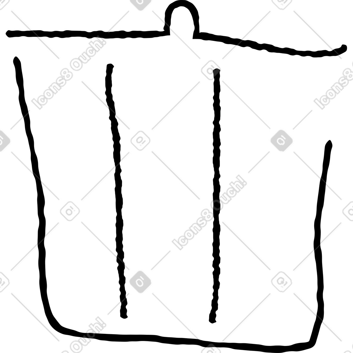 Illustration Poubelle dans le style Puzzle à télécharger aux formats PNG, SVG