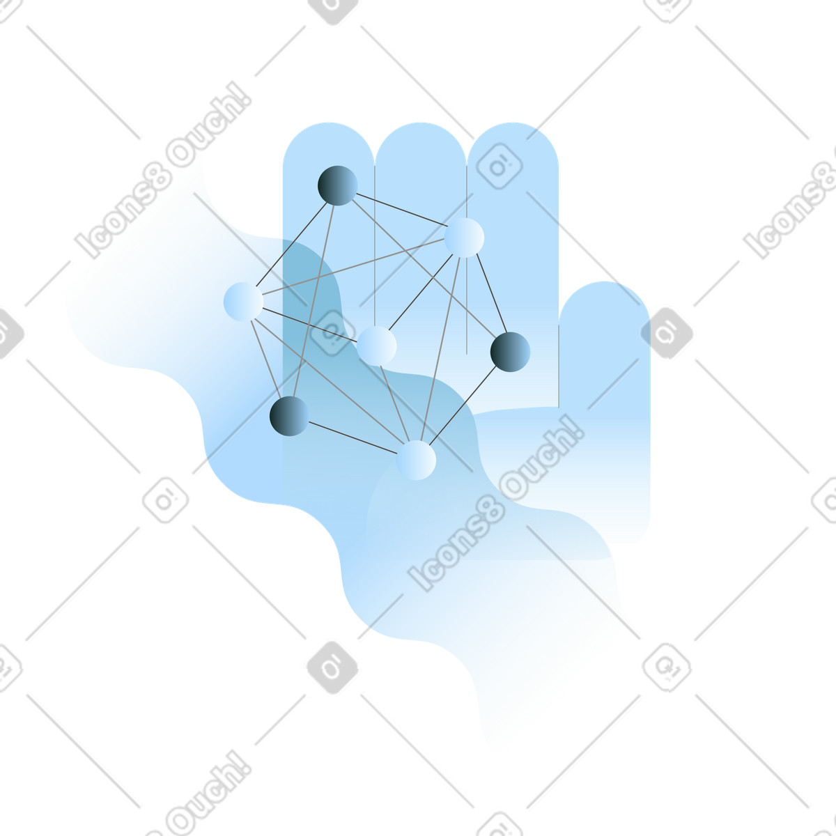 Network illustration in PNG, SVG, GIF formats
