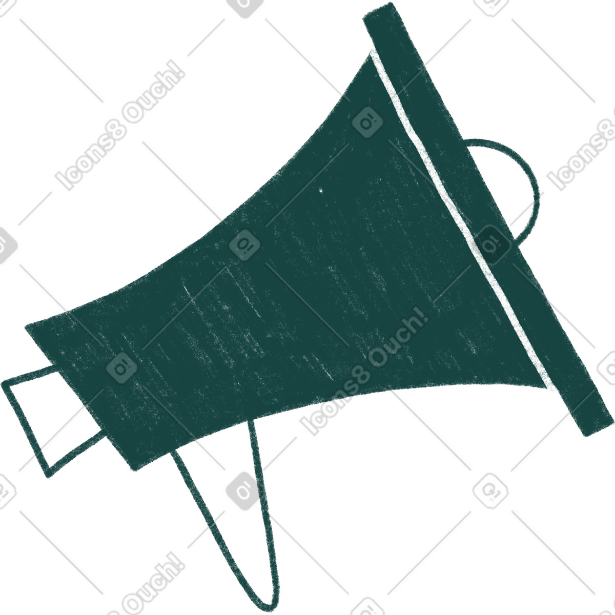 Tutti スタイルの Dark green loudspeaker のイラストをPNG、SVG形式でダウンロード