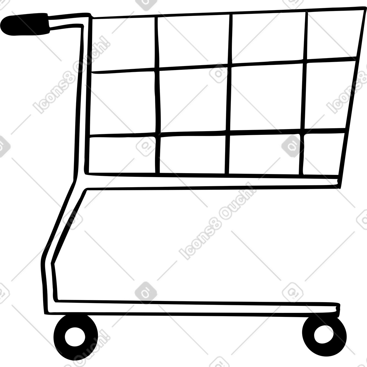 Illustration Carte de shopping dans le style Journal à télécharger aux formats PNG, SVG