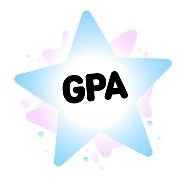 A large glowing star is positioned in the night sky. The star radiates a soft light that illuminates the surrounding darkness. At the center of the star, the letters "GPA" are prominently displayed. The star's points extend outward, creating a striking visual effect. The overall atmosphere is tranquil, with the star serving as the focal point in the vast expanse above.