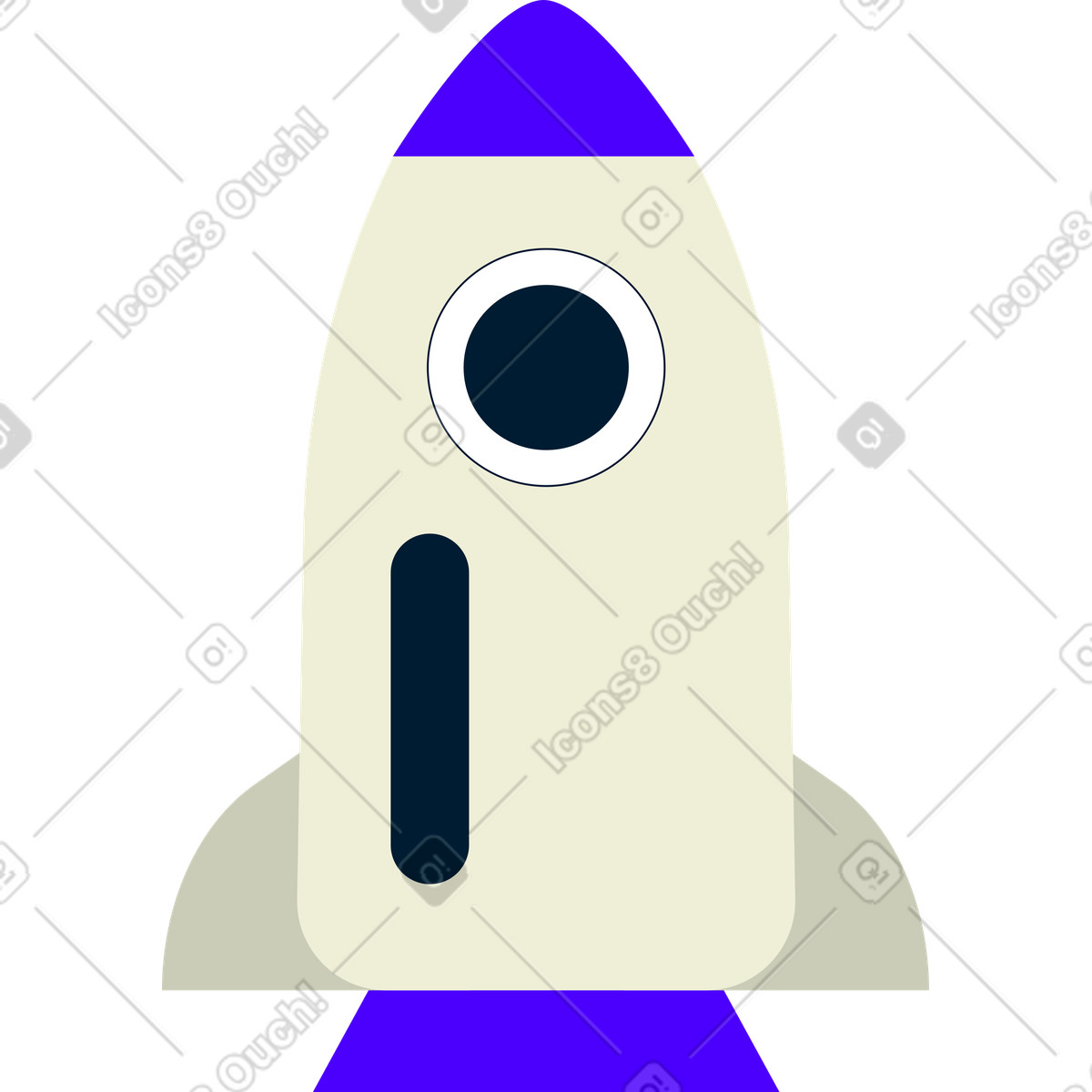 Rakete-Illustration im Cubes-Stil als Download in PNG, SVG