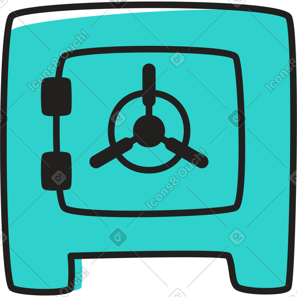 Ilustración Seguro en estilo Little a descargar en PNG y SVG