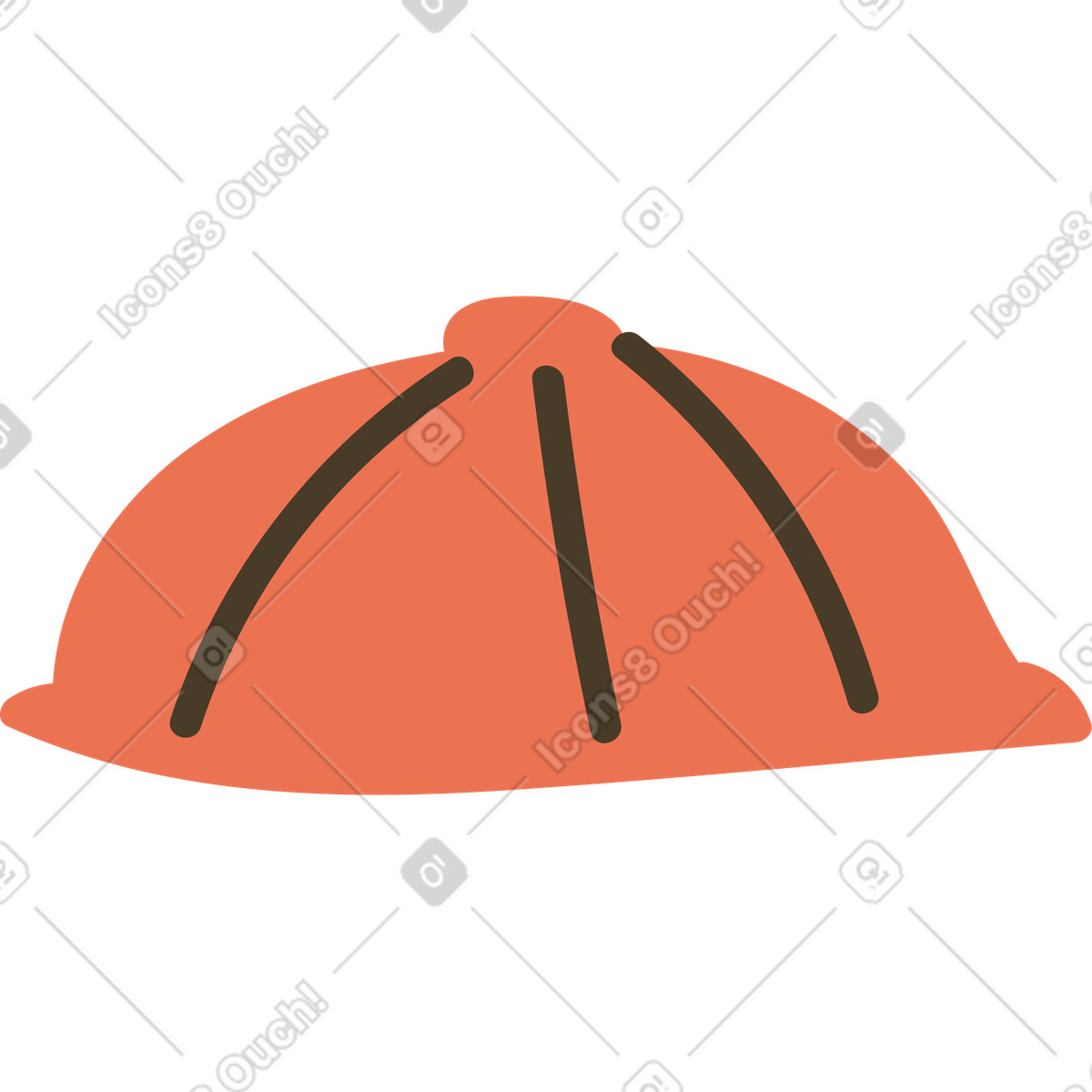Casco illustrazione in stile Karlsson scarica in PNG, SVG