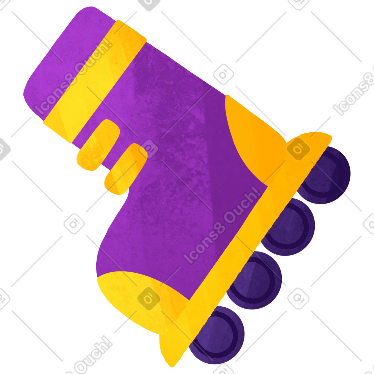 Roller-Illustration im Bonbon-Stil als Download in PNG, SVG