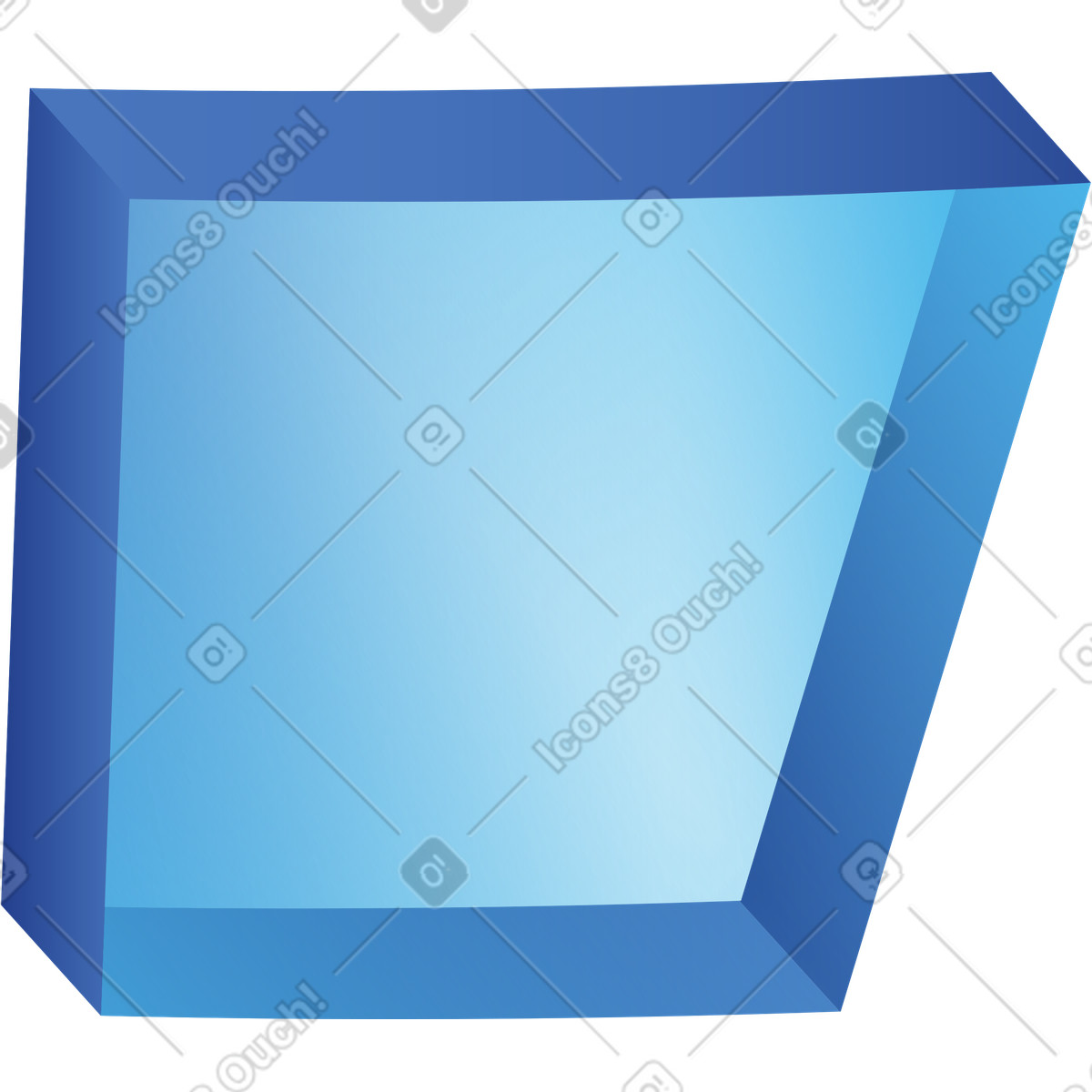 Illustration Rectangle volant dans le style Quantum à télécharger aux formats PNG, SVG