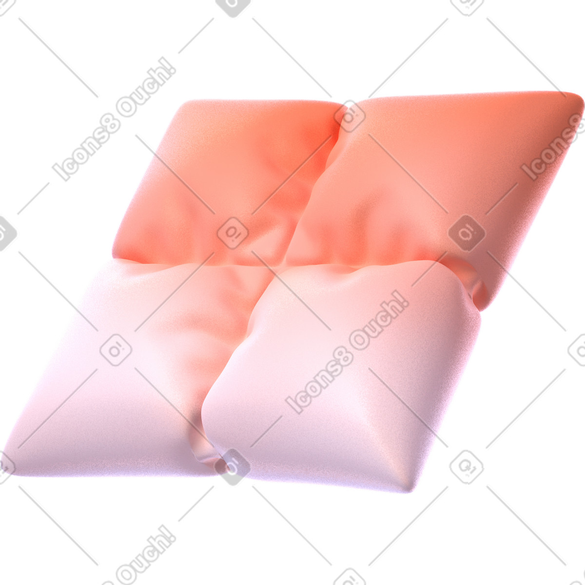 3D Glassy スタイルの Inflated cube のアニメーションイラストをGIF、Lottie (JSON)、AEでダウンロード