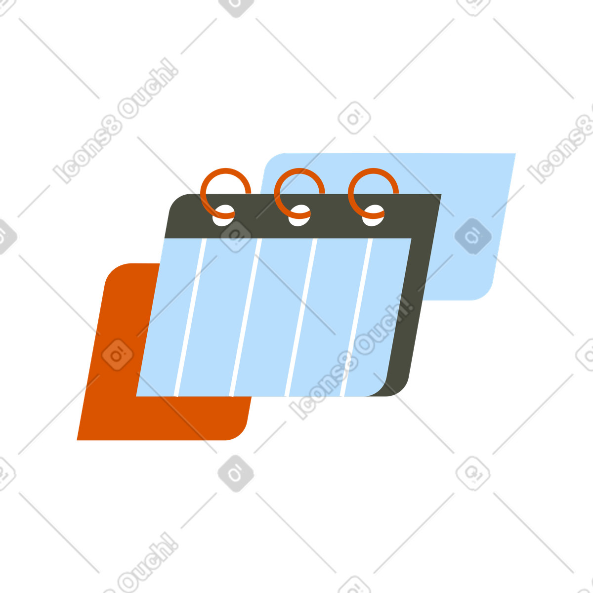 Ilustração de Calendário semanal para gerenciamento tempo em no estilo Vector baixar em PNG, SVG