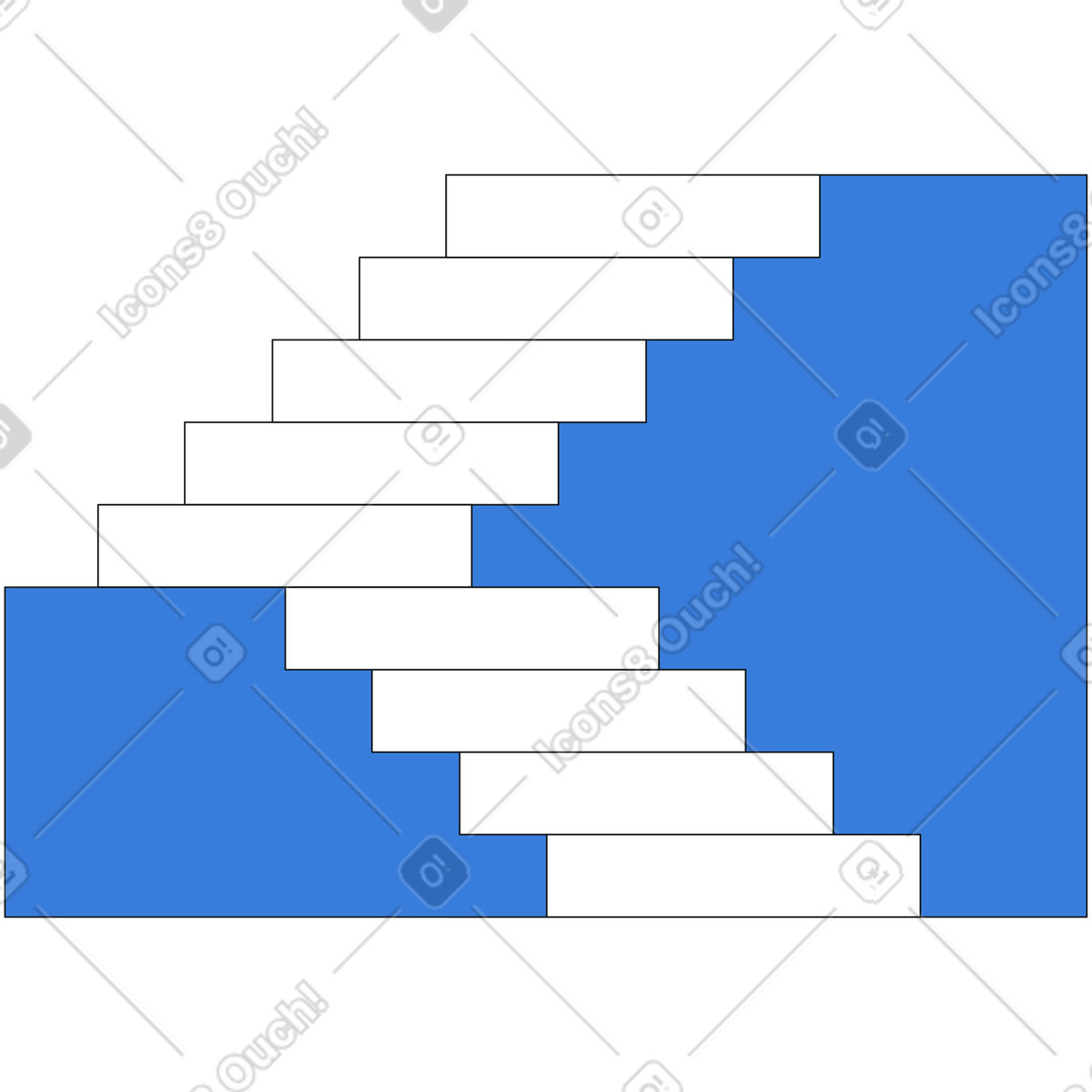 Le scale illustrazione in stile Midnight scarica in PNG, SVG