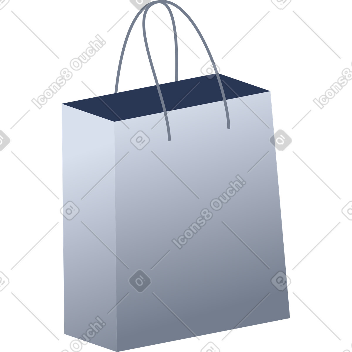 Illustration Sac de courses dans le style Lucent à télécharger aux formats PNG, SVG