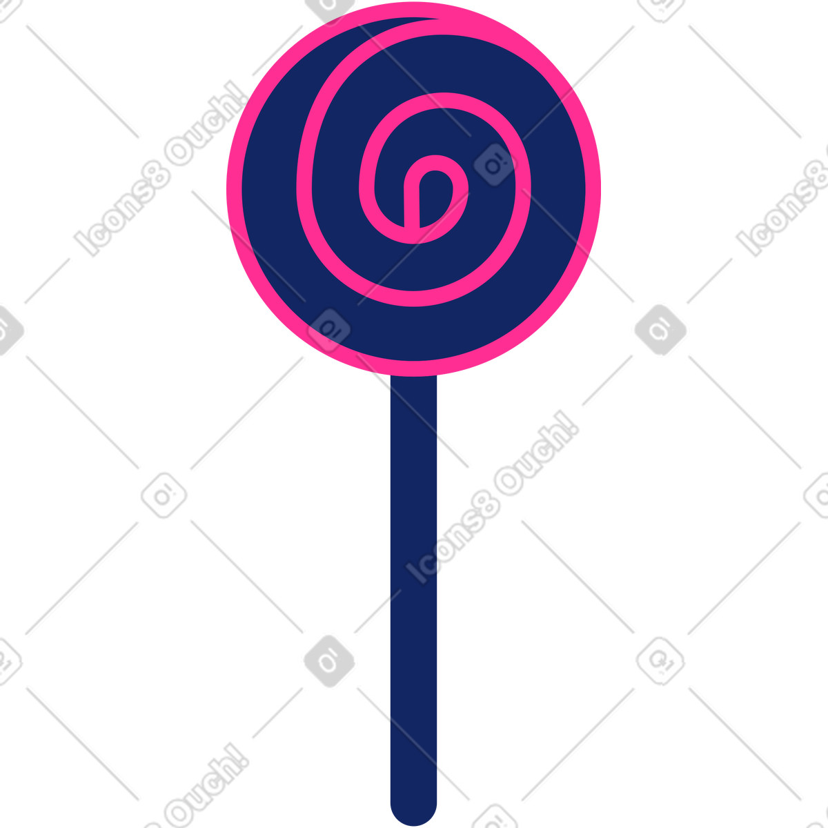 Candy illustration in Cyborg style download in PNG, SVG