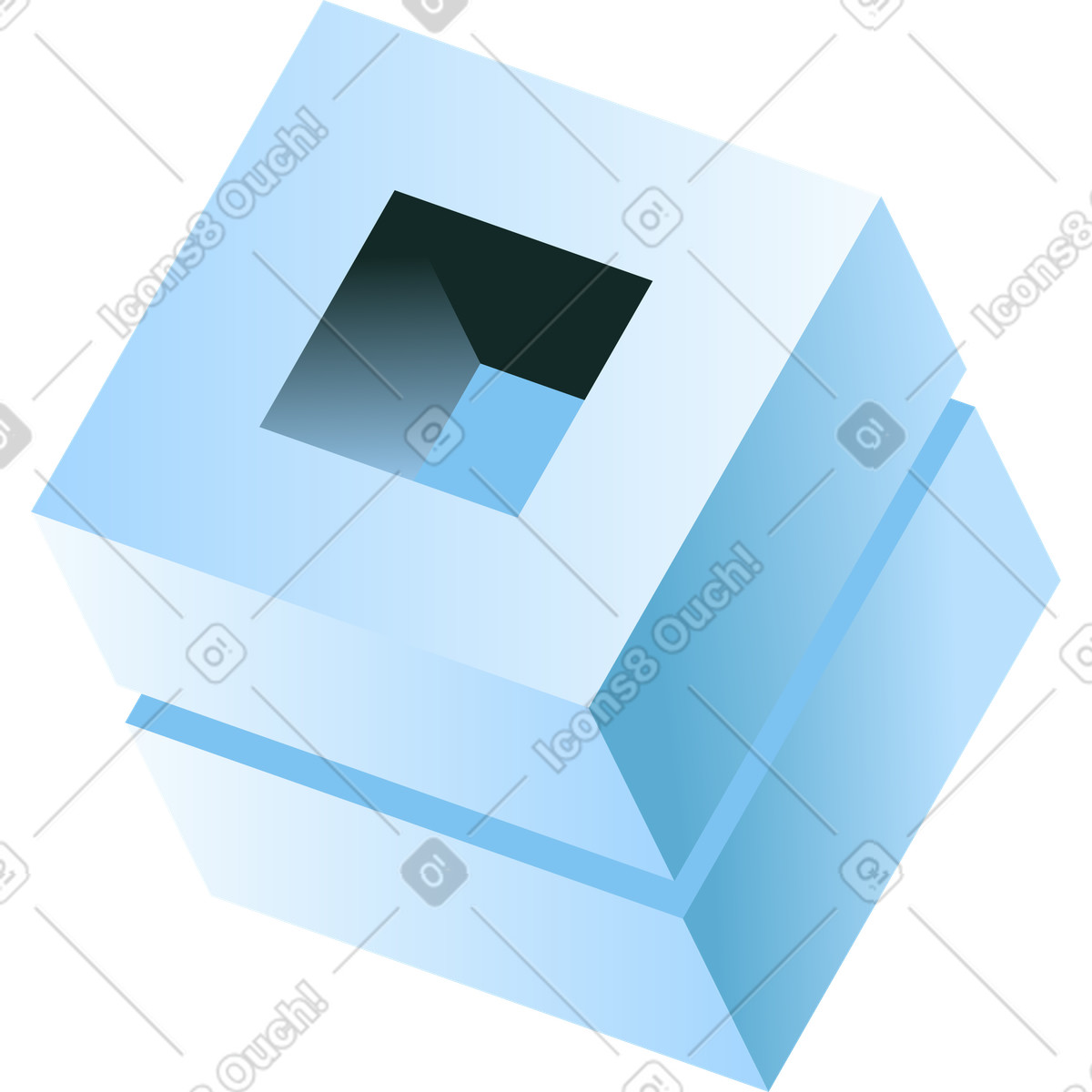 Illustration Blocs de données abstraits dans le style Concept à télécharger aux formats PNG, SVG