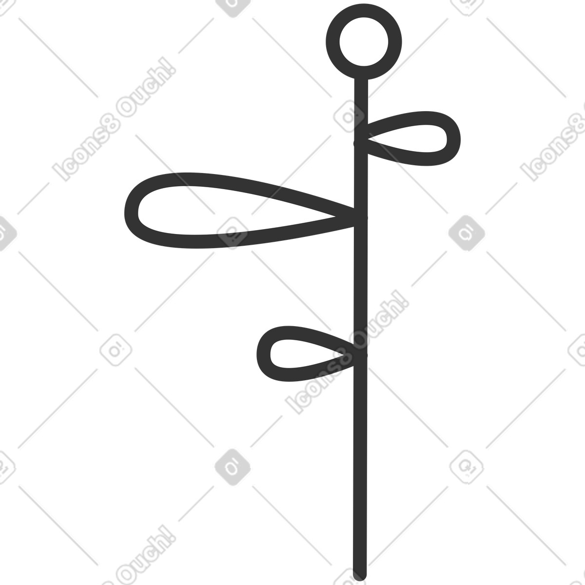 Crayon スタイルの 花 のイラストをPNG、SVG形式でダウンロード