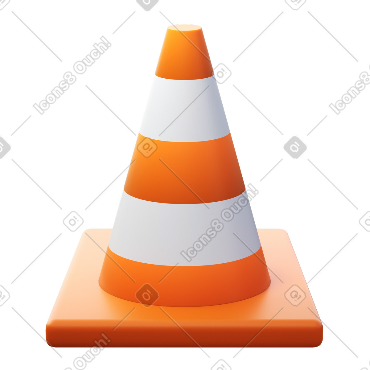 Logo vlc illustrazione in stile 3D Fluency scarica in PNG, SVG