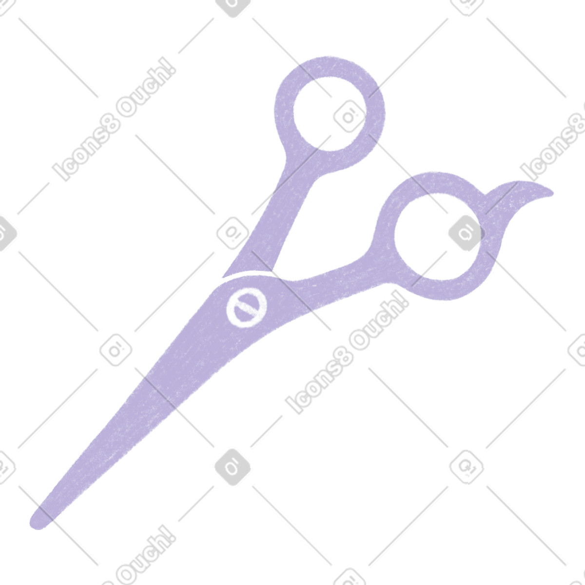 Hairdresser scissors illustration in Tutti style download in PNG, SVG