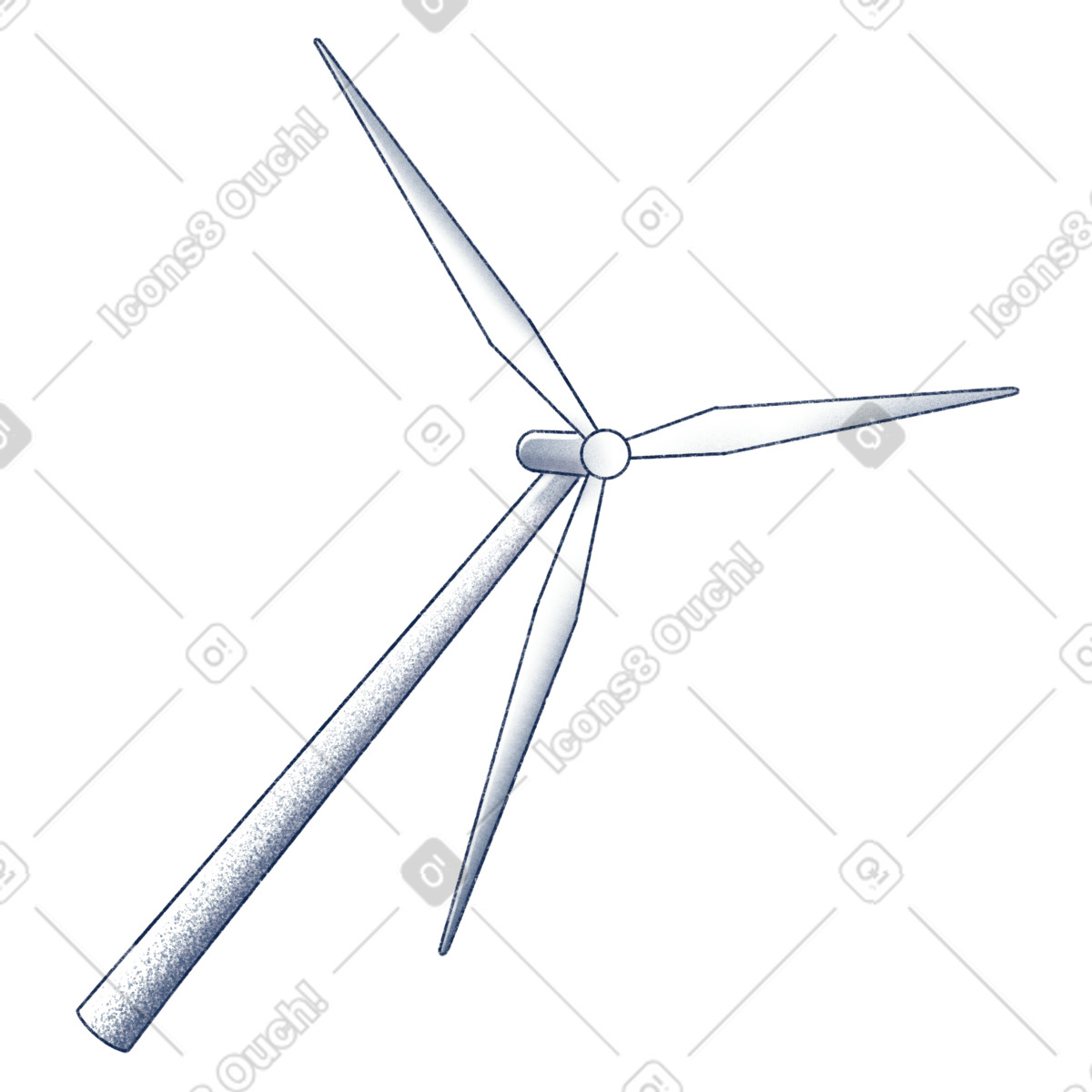 Ilustração de Windmill em no estilo Haze para baixar em PNG, SVG