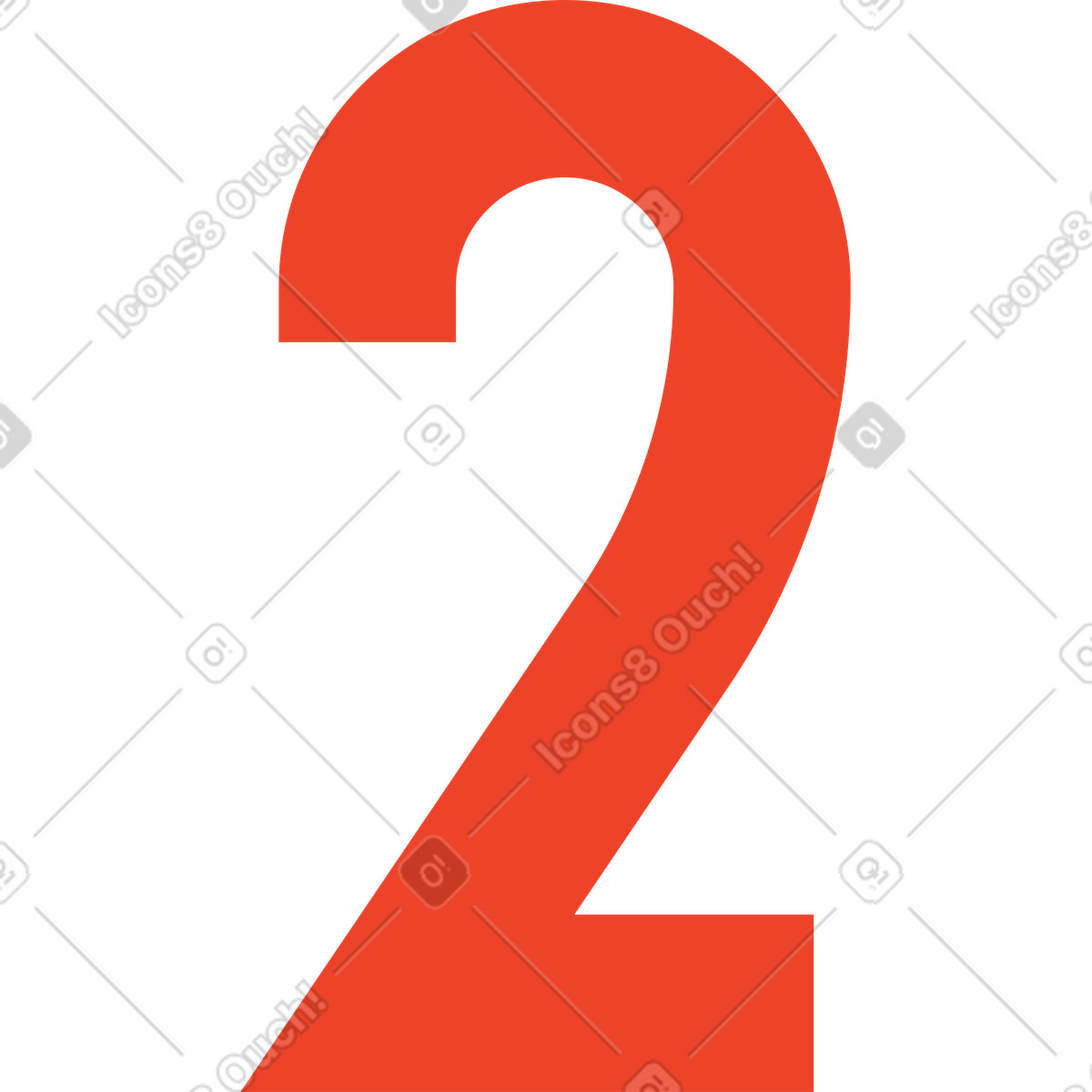 Иллюстрация Number two в стиле Polar — скачать в форматах PNG, SVG