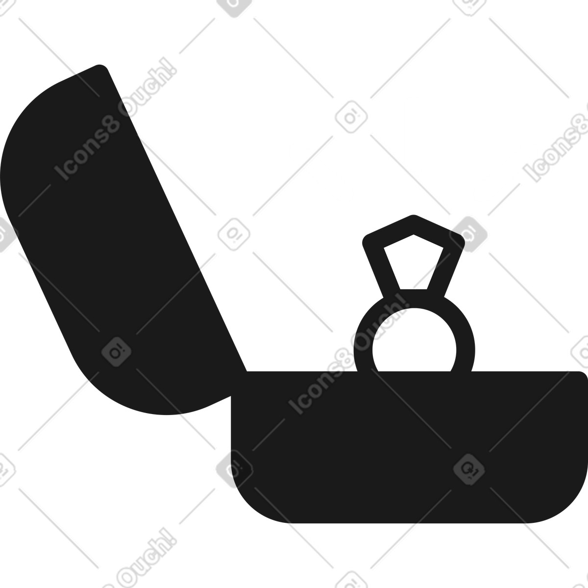 Eingefasster ring-Illustration im Taxi-Stil als Download in PNG, SVG