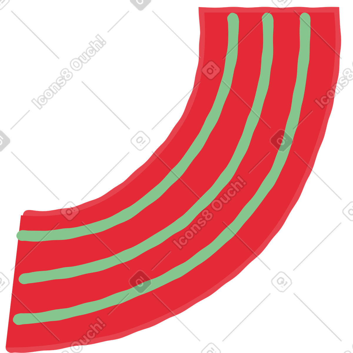 Braccio illustrazione in stile Stripy scarica in PNG, SVG