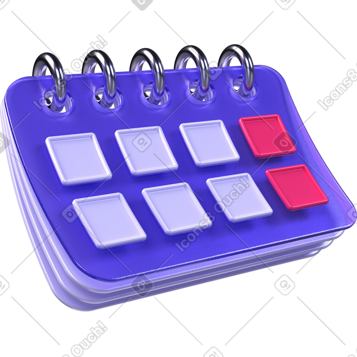 Calendar schedule planning illustration clipart for time management app in PNG SVG GIF