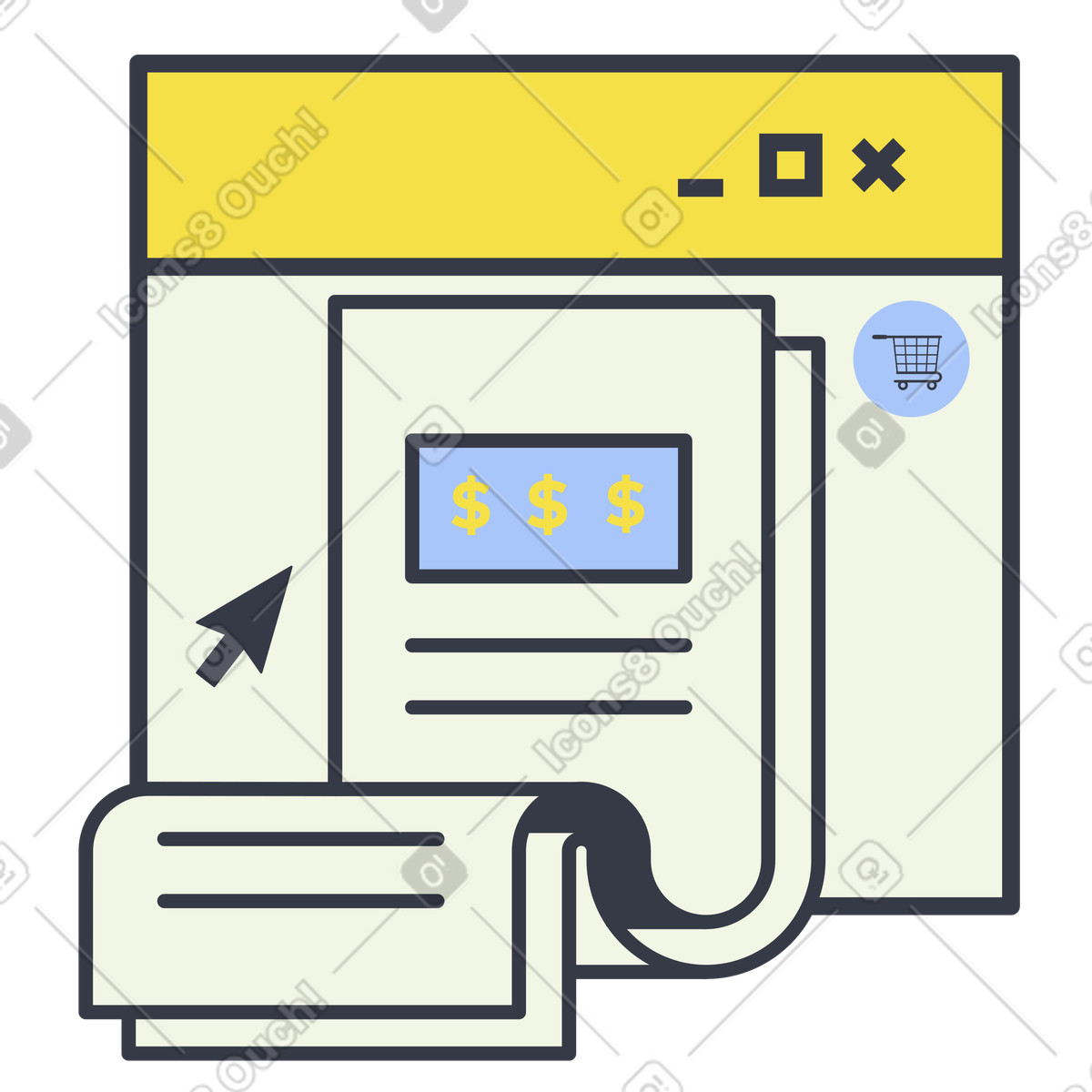 Fattura illustrazione in stile Abstract scarica in PNG, SVG