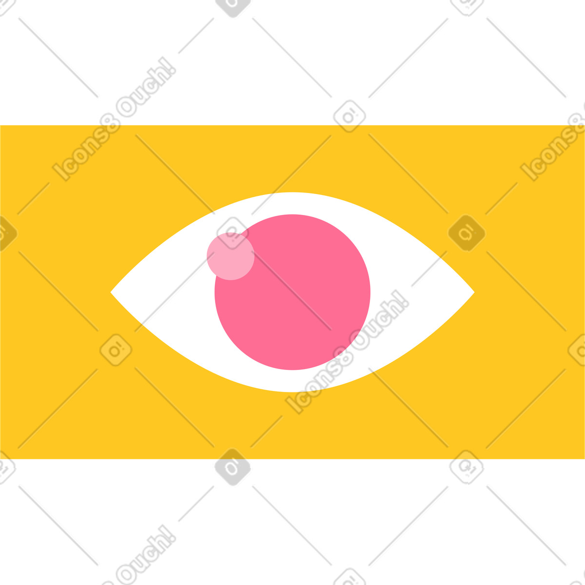 Vision icon illustration in Bright style download in PNG, SVG