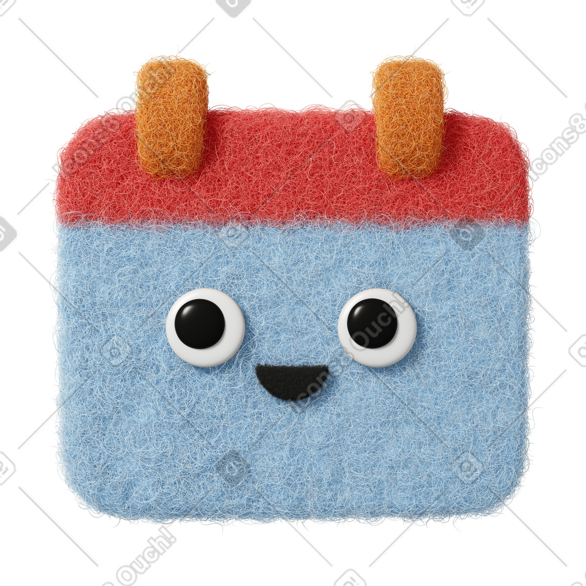 Fuzzy 스타일의 Cute calendar 일러스트레이션 PNG, SVG 다운로드