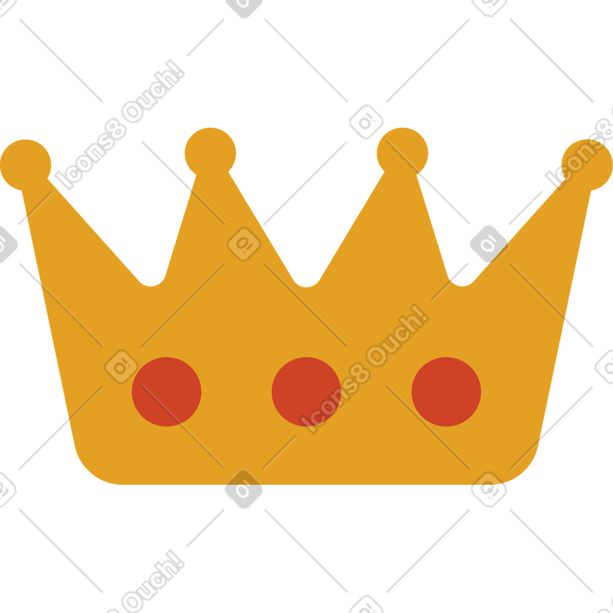 Illustration Couronne dans le style Arabica à télécharger aux formats PNG, SVG