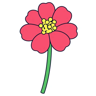 A flower blooming, with its petals arranged in the pattern of the aorta