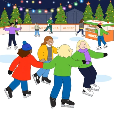 Ice skating