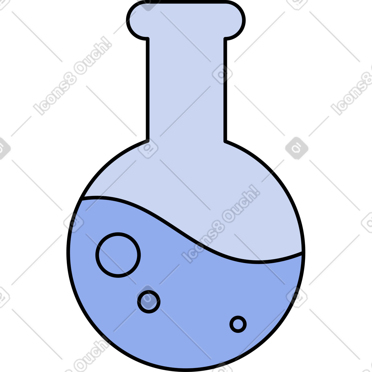 下载 Bloom 风格的 圆底烧瓶 插画，支持 PNG、SVG 格式