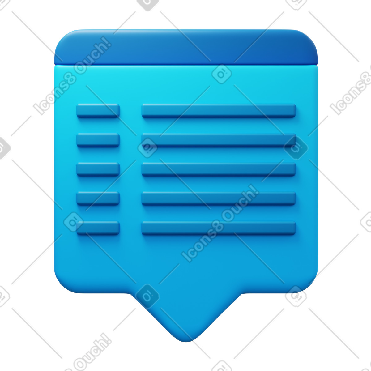 Popup illustration in 3D Fluency style download in PNG, SVG