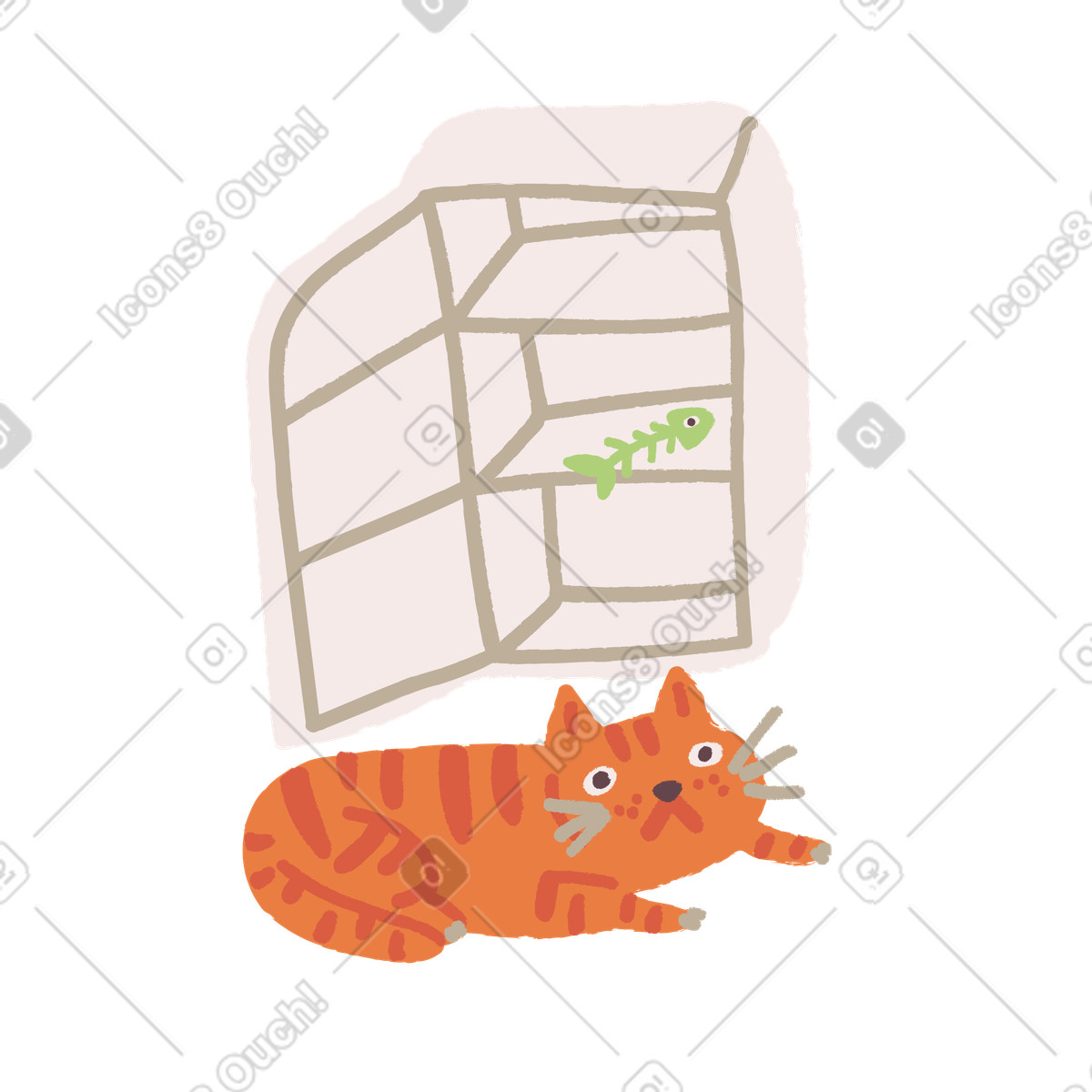 Empty fridge illustration in PNG, SVG