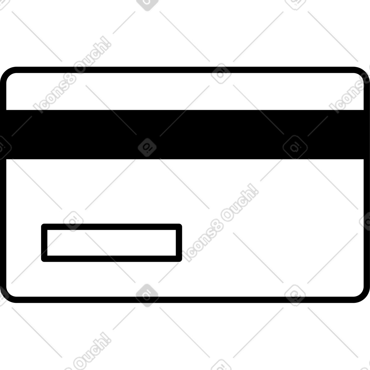 Ilustración Tarjeta de pago bancaria en estilo Transistor a descargar en PNG y SVG