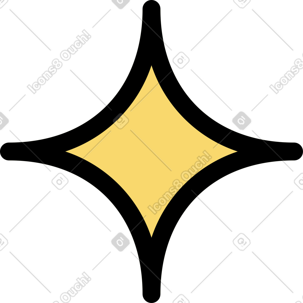 Illustration Scintillait dans le style Surr à télécharger aux formats PNG, SVG