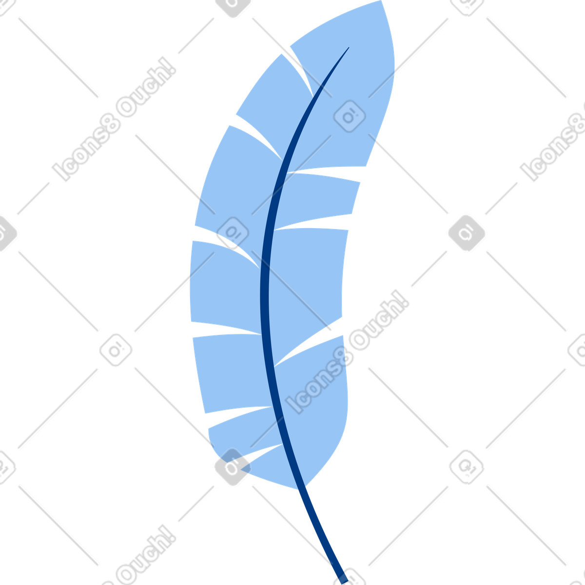 Palm leaf illustration in Urban style download in PNG, SVG