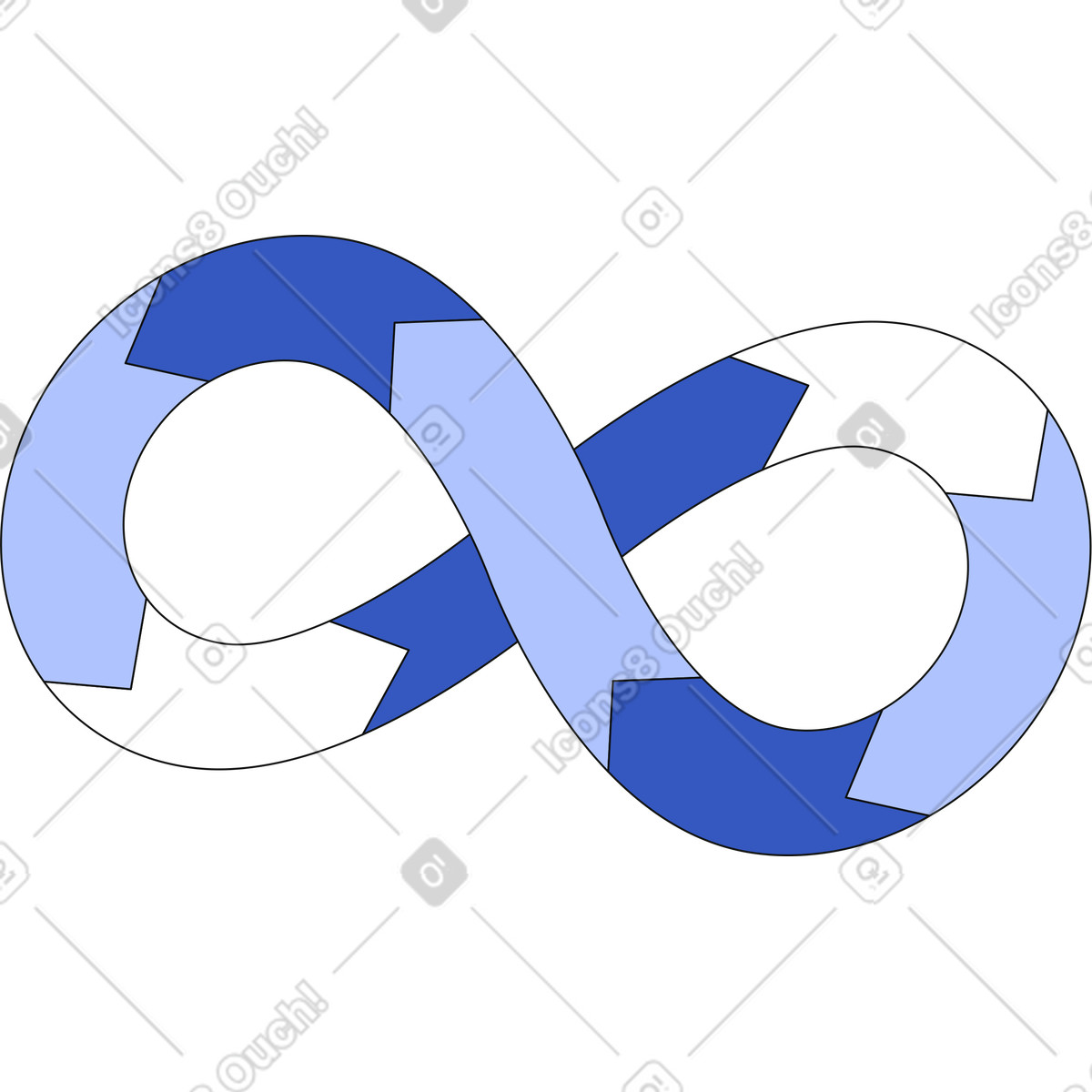 Devops icon illustration in Techny style download in PNG, SVG