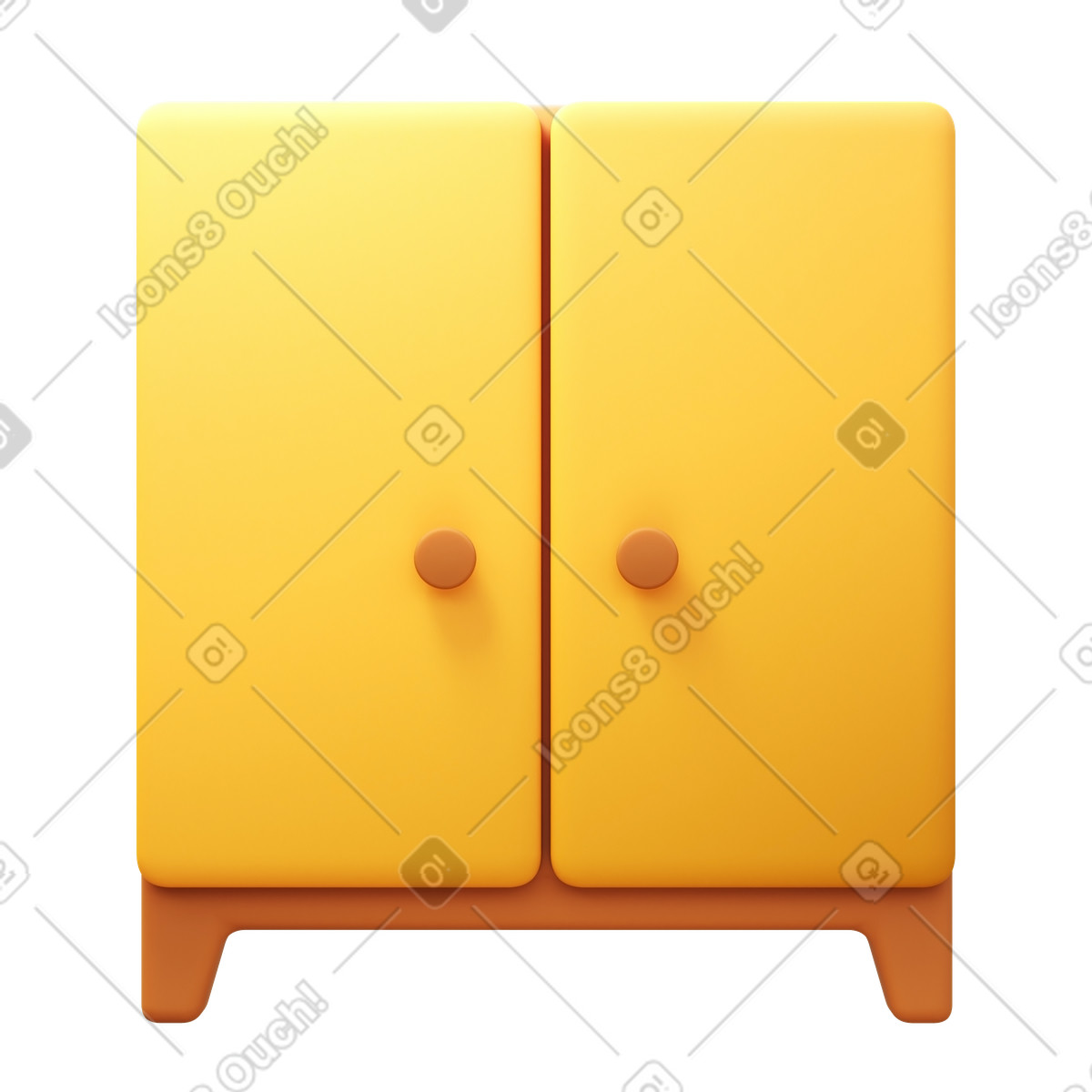 Wardrobe-Illustration im 3D Fluency-Stil als Download in PNG, SVG