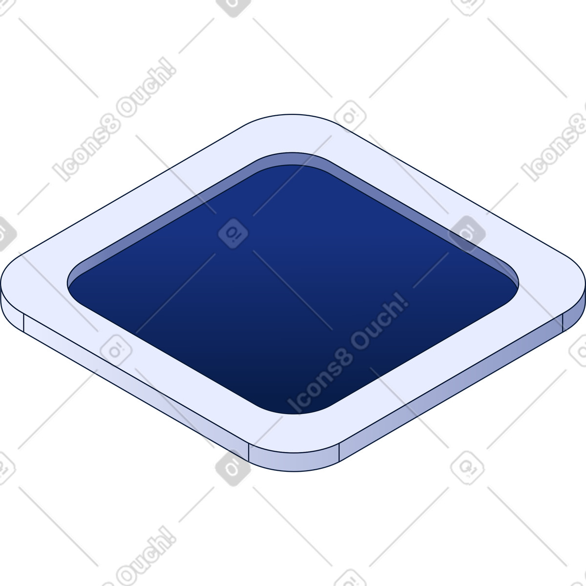 Platform illustration in PNG, SVG