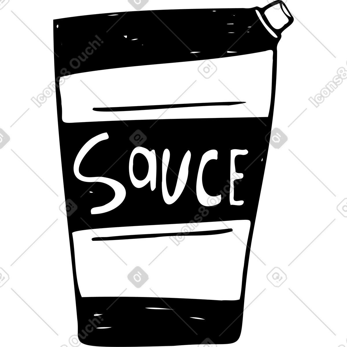 下载 Marks 风格的 酱汁包 插画，支持 PNG、SVG 格式