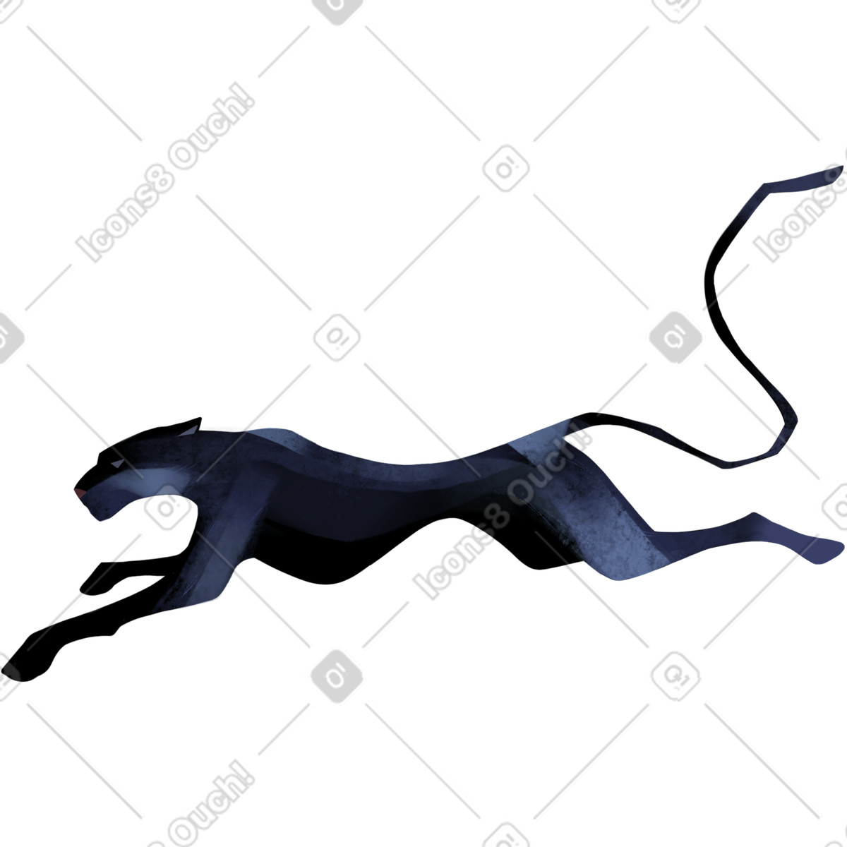 Pantera illustrazione in stile Fabulous scarica in PNG, SVG